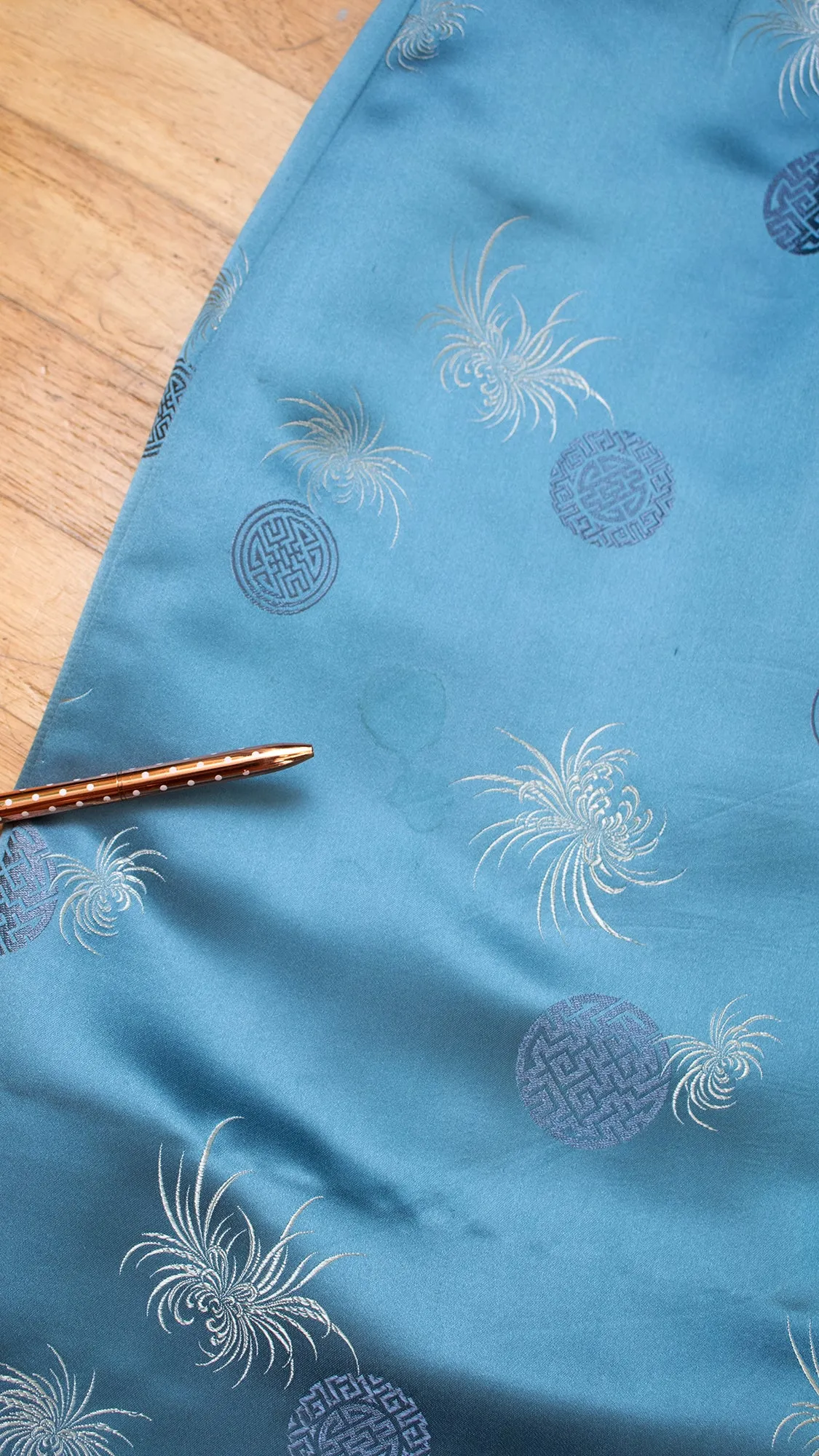 1960s Asian Silk Jacquard Cocktail Dress | medium