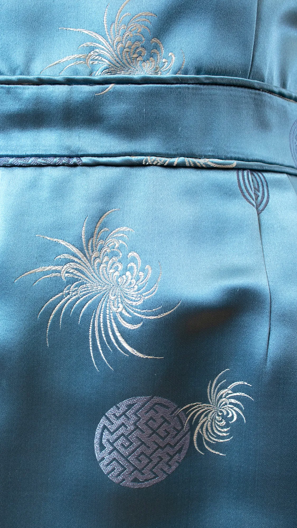 1960s Asian Silk Jacquard Cocktail Dress | medium