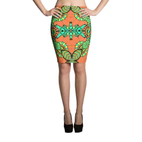 Amazon Print Pencil Skirt