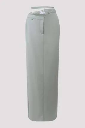 Asymmetric Tailored Midi Skirt