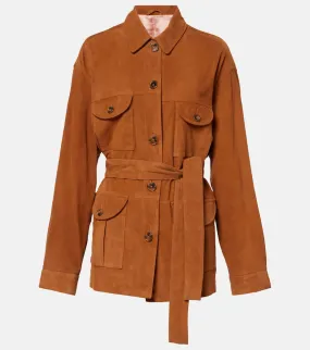 Blaze Milano Milano Viva Sahariana belted suede jacket