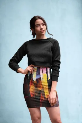 Bottles Pencil Skirt