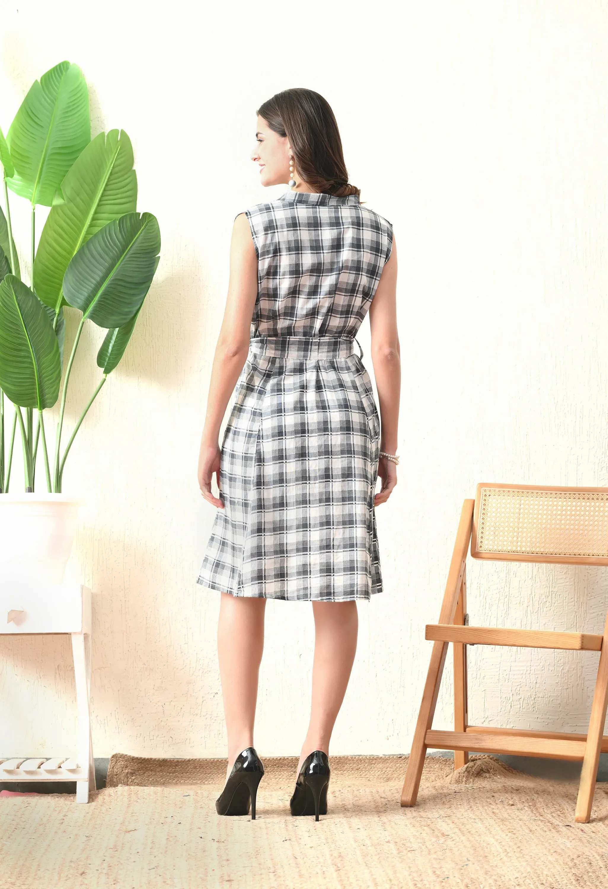 Checks Shift Dress