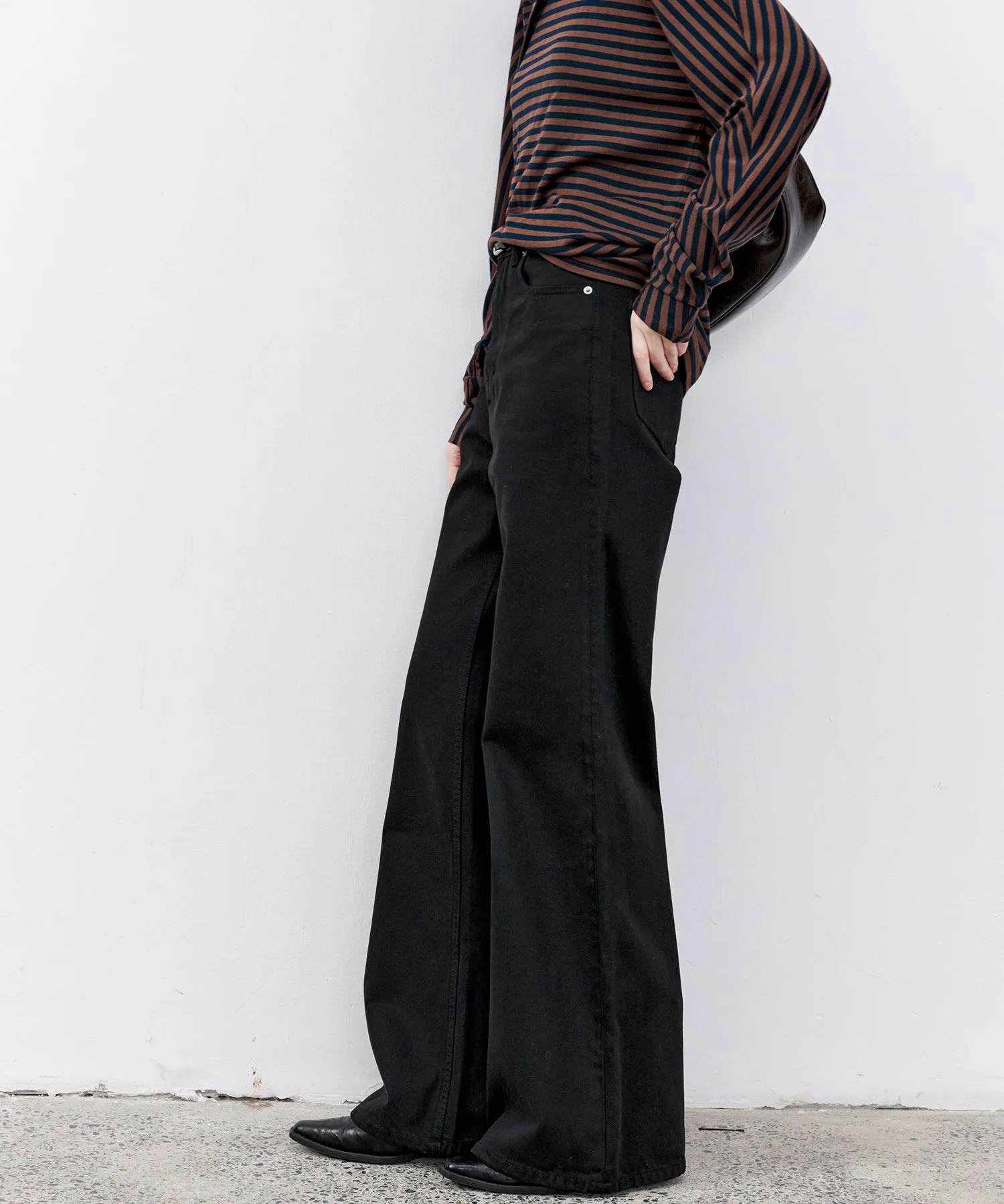 Classic Flared Denim Pants