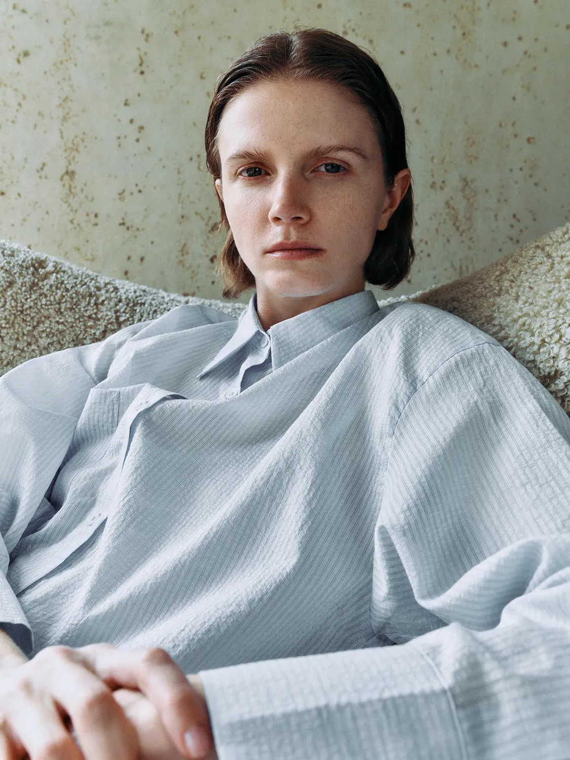 Cropped Button Up Overhead Shirts