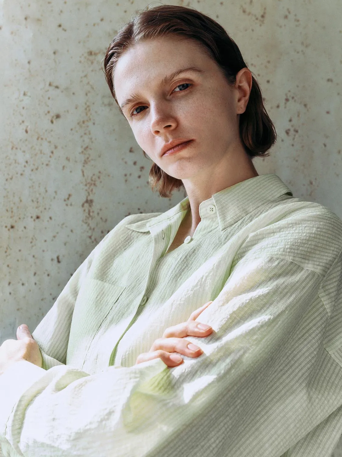 Cropped Button Up Overhead Shirts