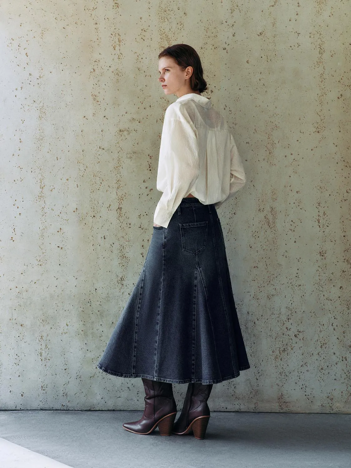 Cropped Button Up Overhead Shirts