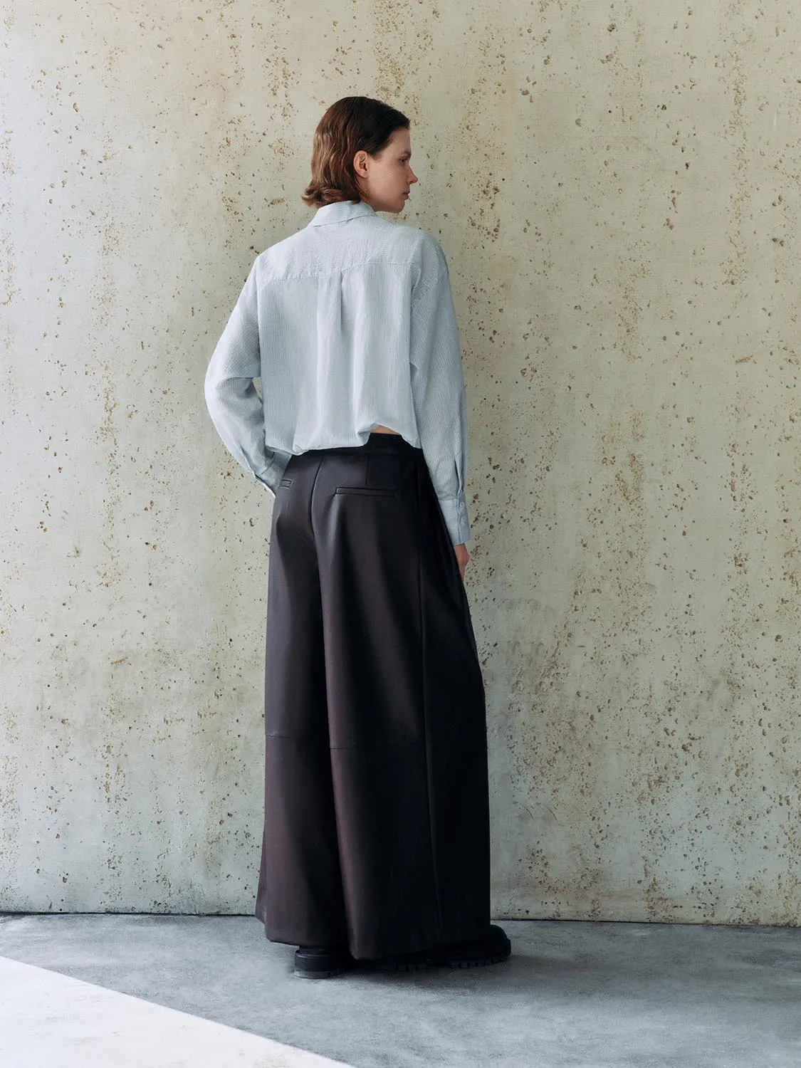 Cropped Button Up Overhead Shirts