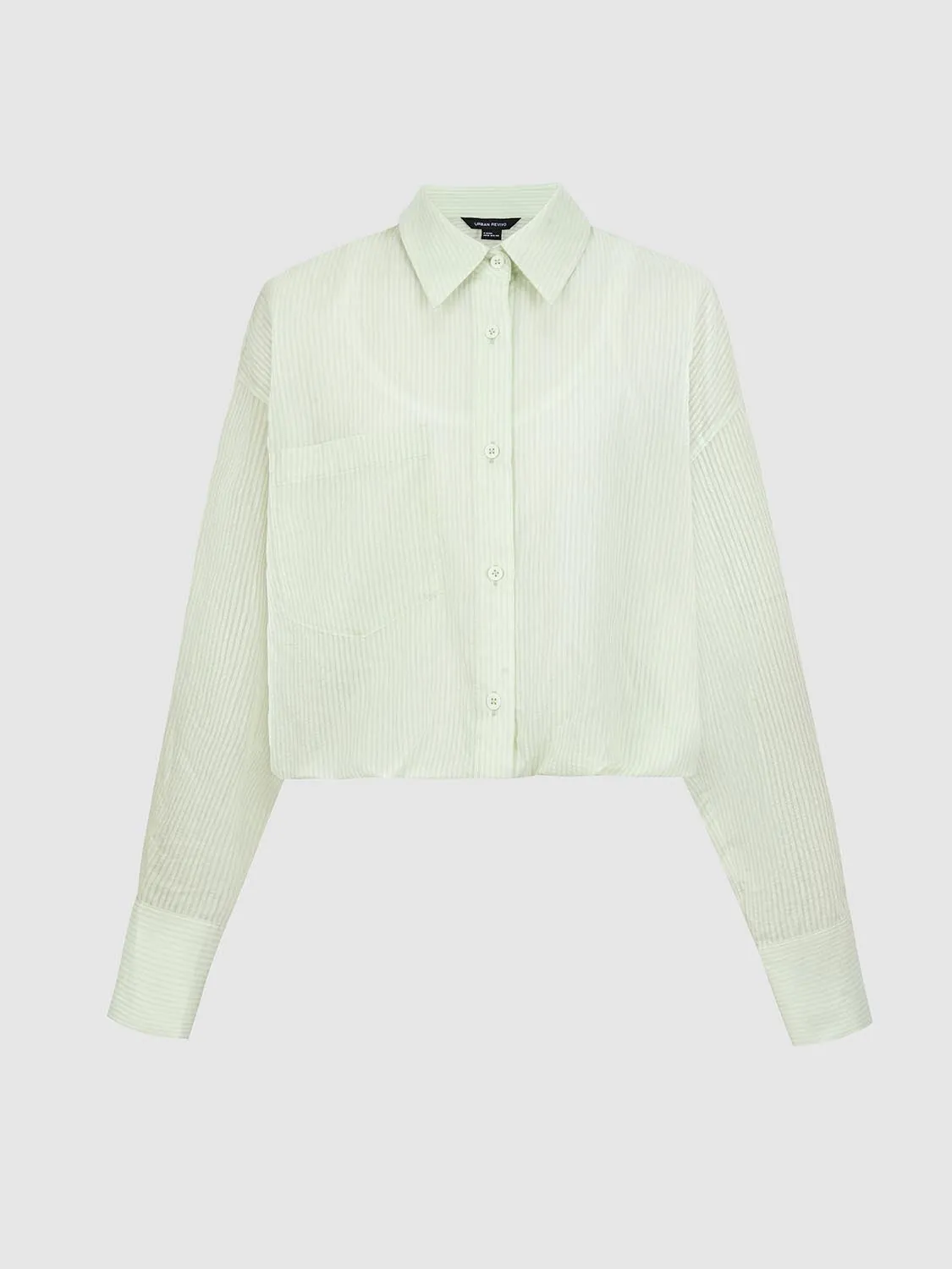 Cropped Button Up Overhead Shirts