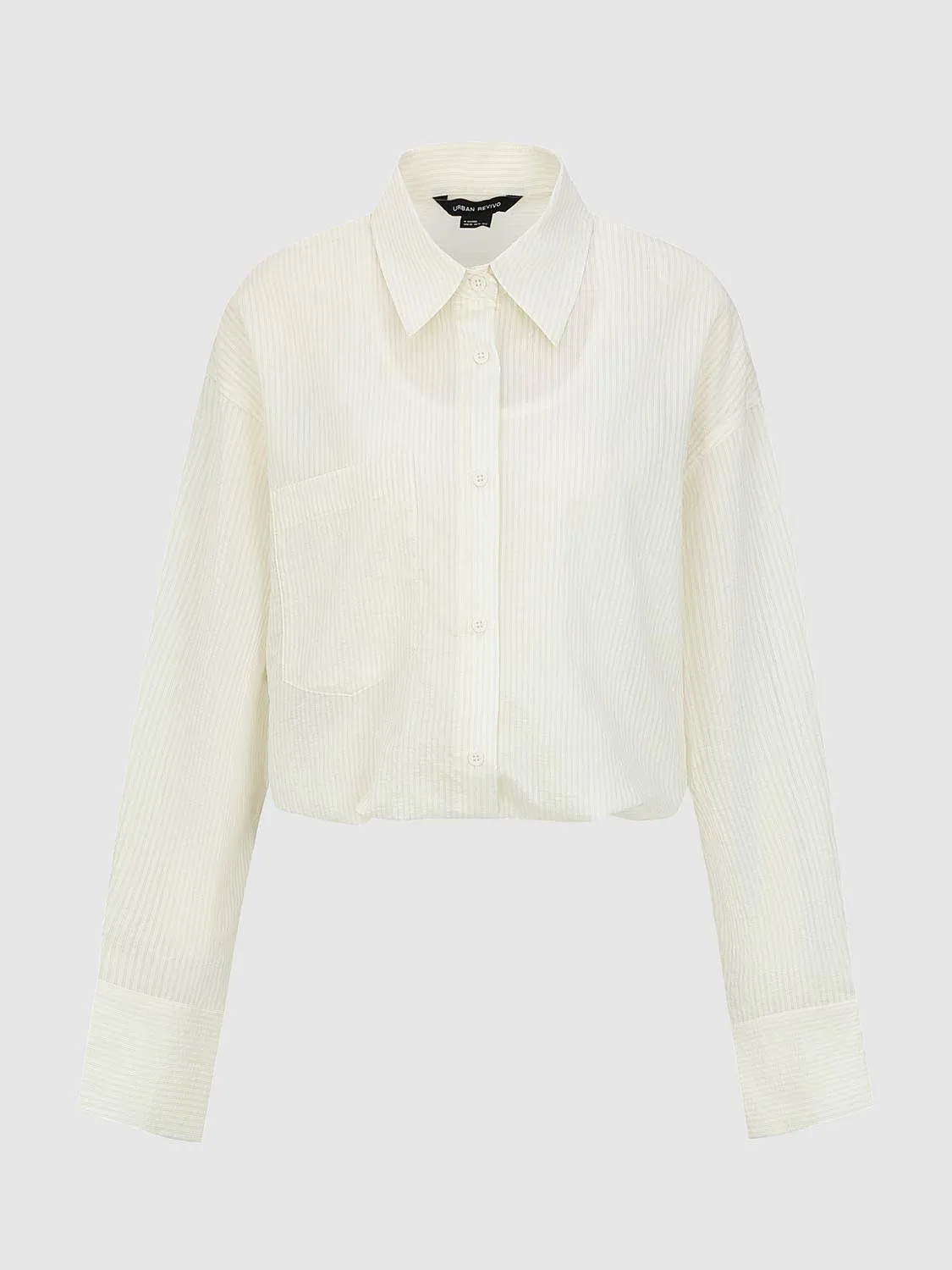 Cropped Button Up Overhead Shirts
