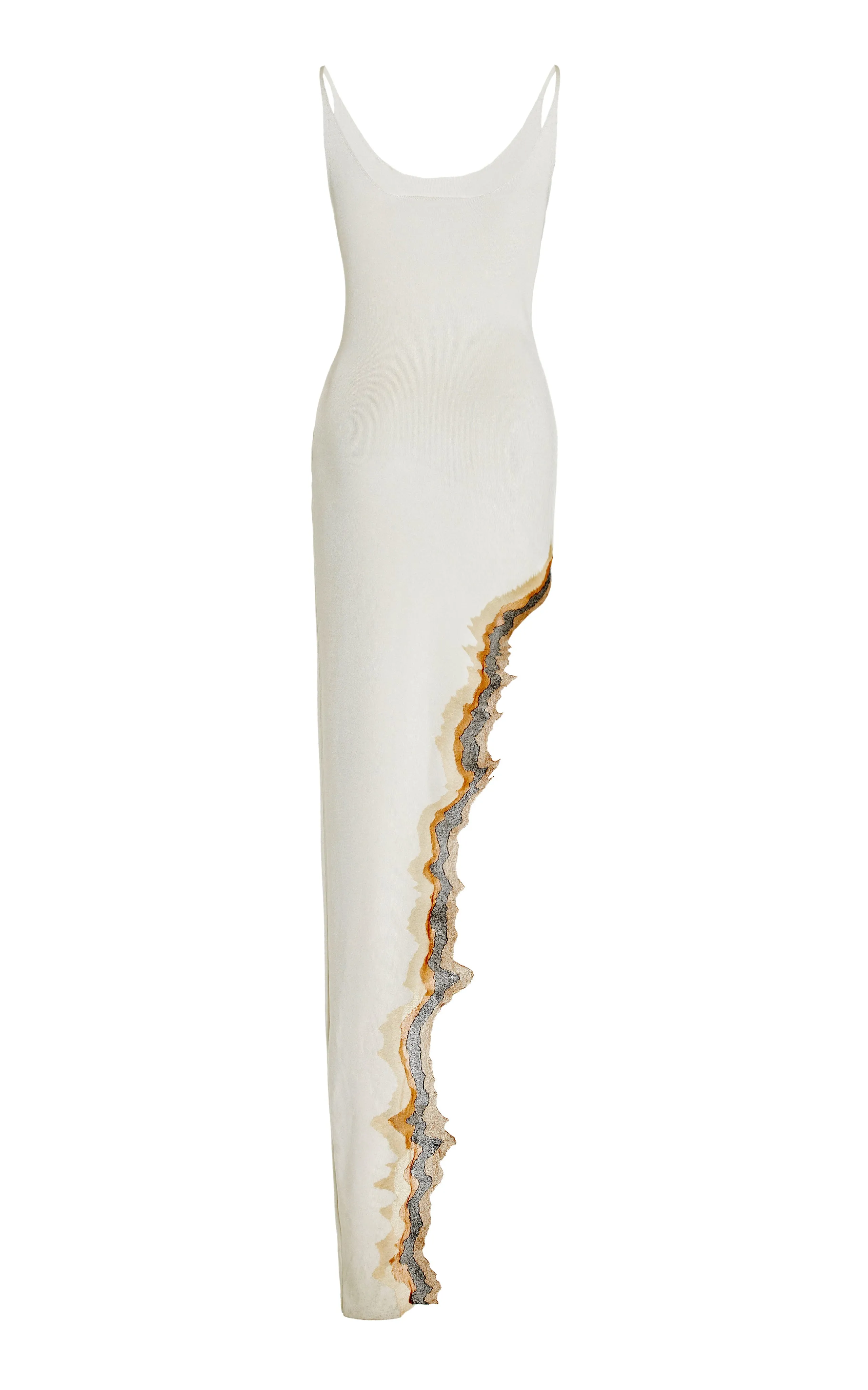 FLAME SLIT MAXI DRESS - IVORY
