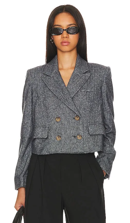 Free People x Revolve Tailored Heritage Blazer in Blue