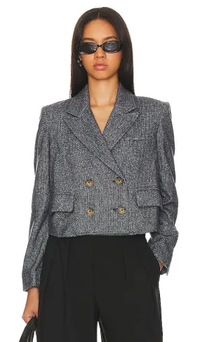 Free People x Revolve Tailored Heritage Blazer in Blue