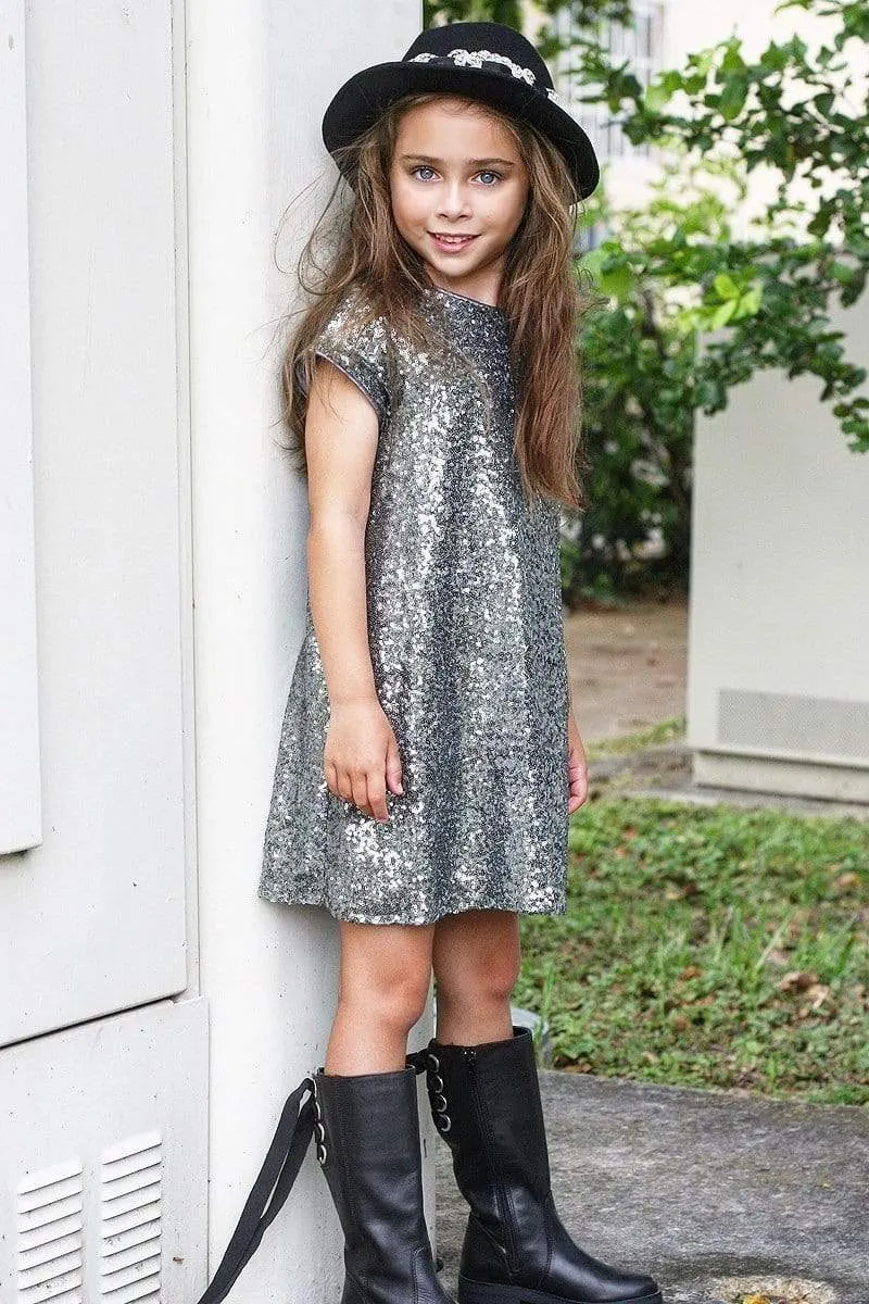 Glamorous Sequin Shift Dress Blush