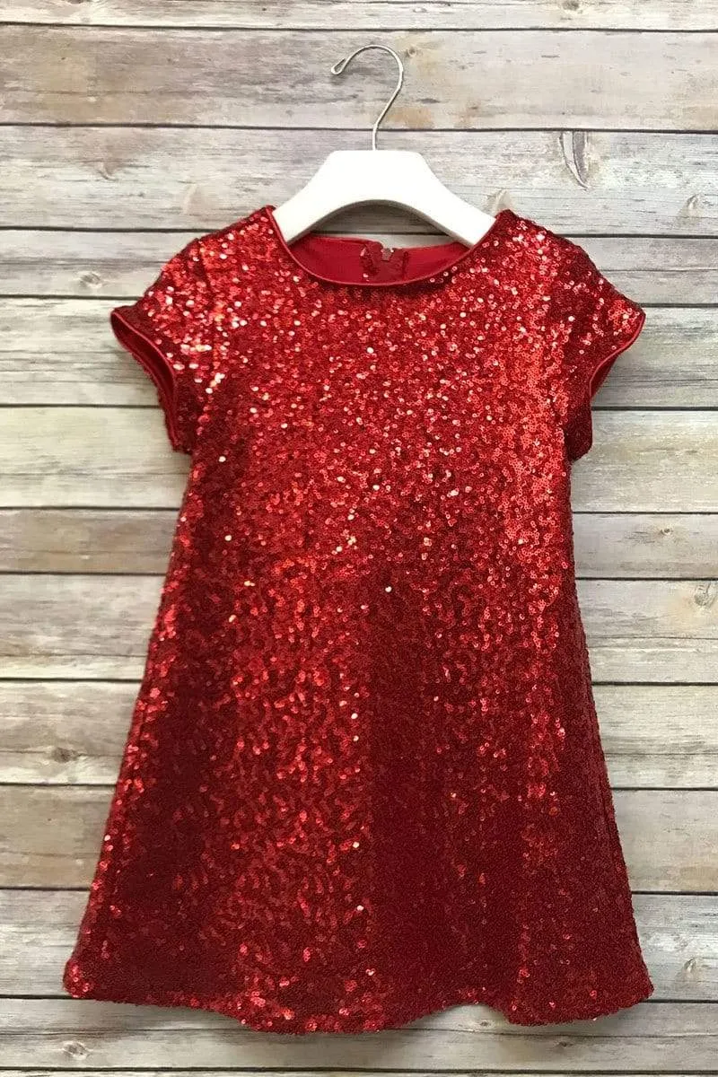 Glamorous Sequin Shift Dress Blush