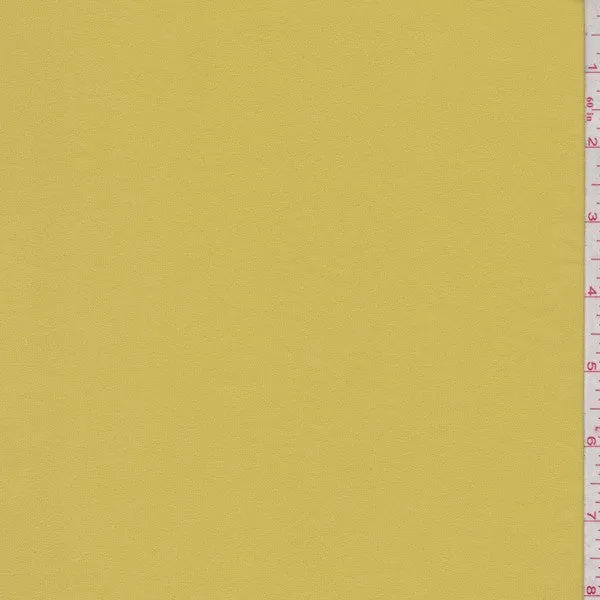 Golden Canary Polyester Crepe Fabric
