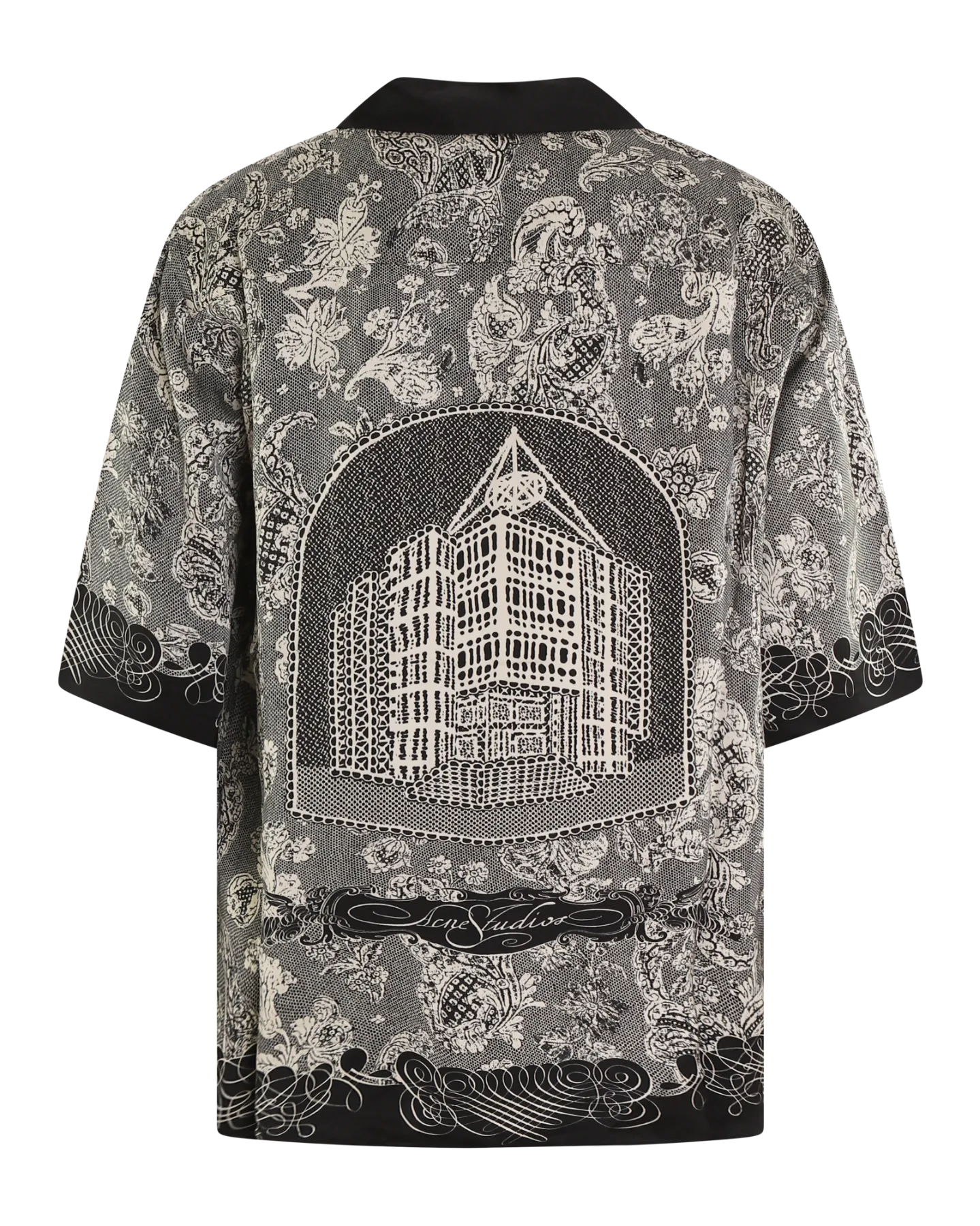 Heren Print Button-up Shirt
