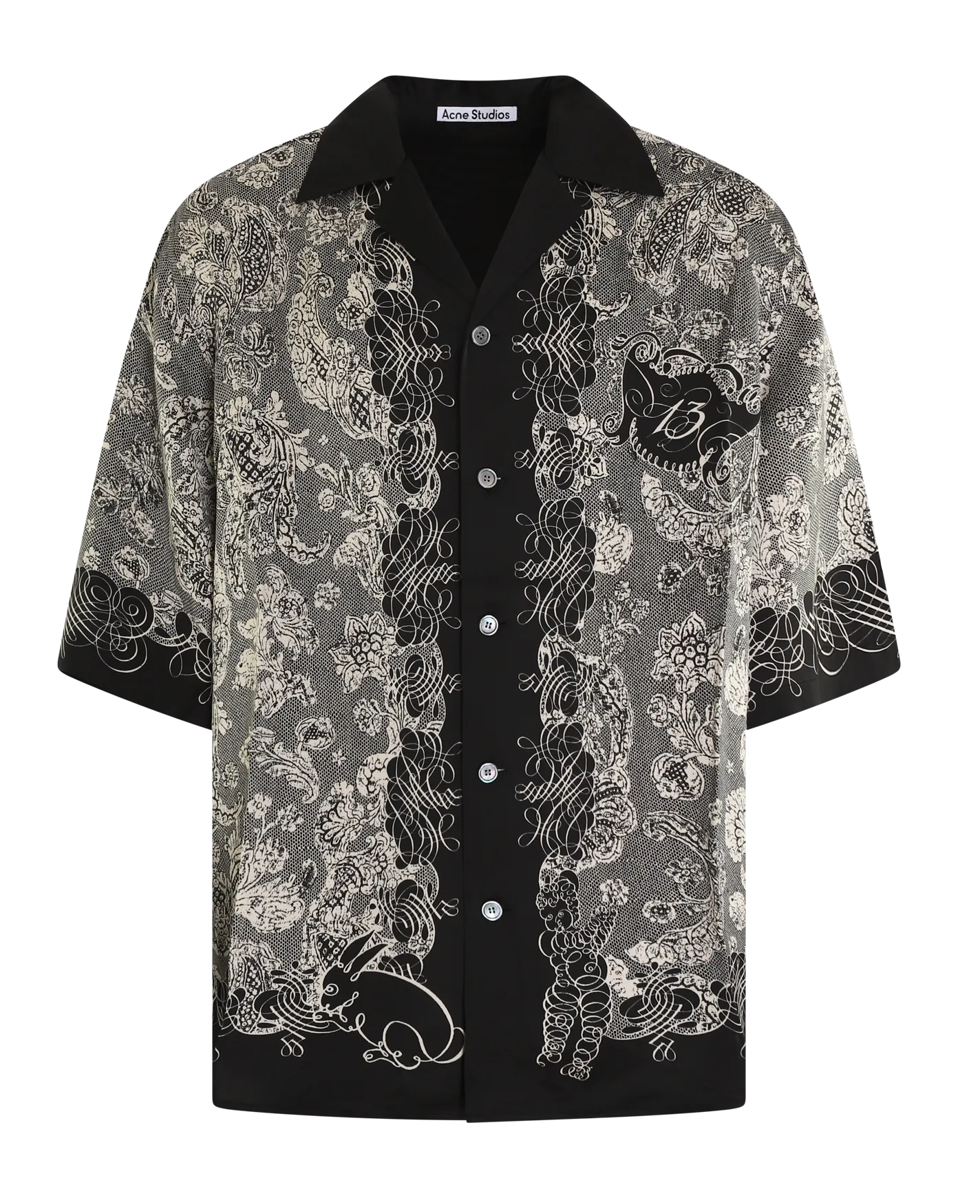 Heren Print Button-up Shirt