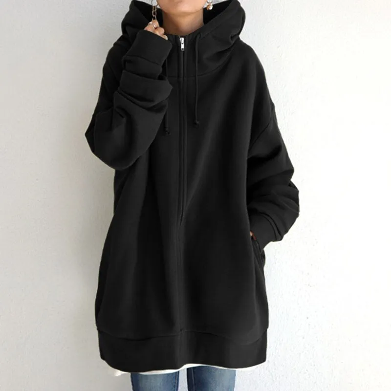 Ivyshape | Cozy Oversized Winter Hoodie