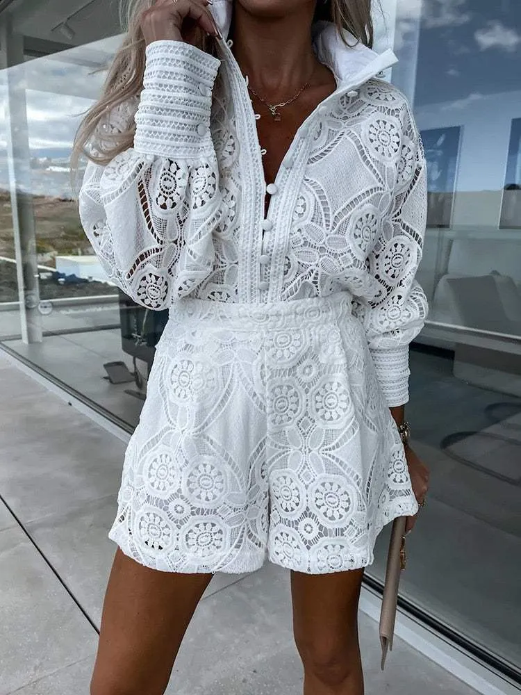 Lace Set - Romantic Elegance - Beautiful Lace - Perfect for Weddings and Galas