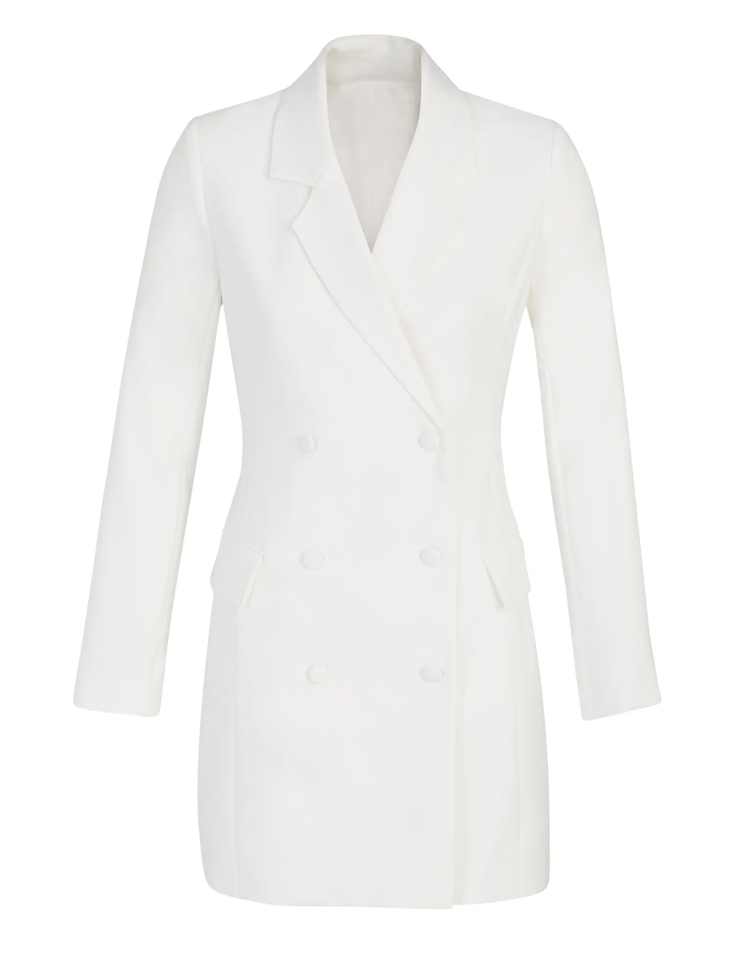 Long-Sleeve Tuxedo Dress - The NY&C Legacy Collection