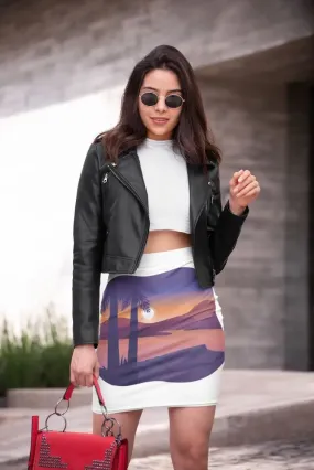 Mountain Landscape First Person Pencil Skirt