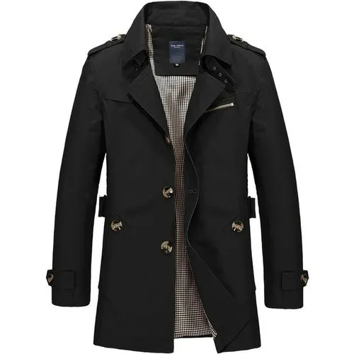 New Men's Trench Jacket