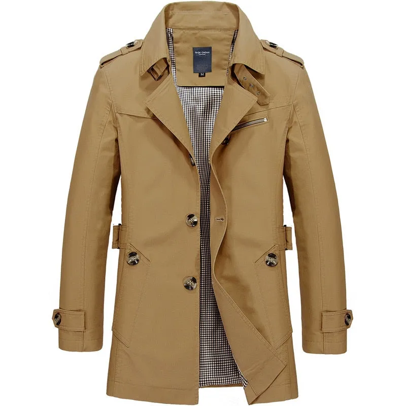 New Men's Trench Jacket