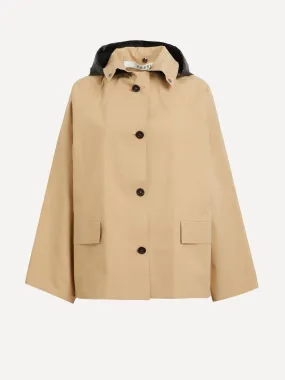 Original hip hood trench jacket