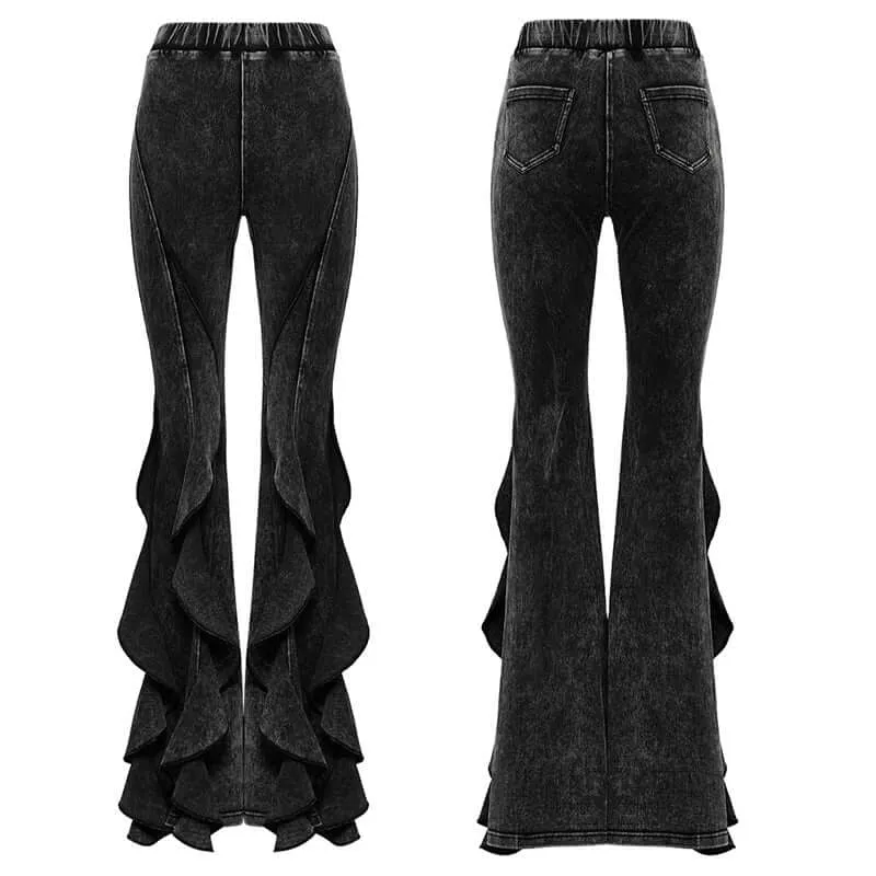 Punk Rave Breen Doomsday Wasteland Bell flared Pants