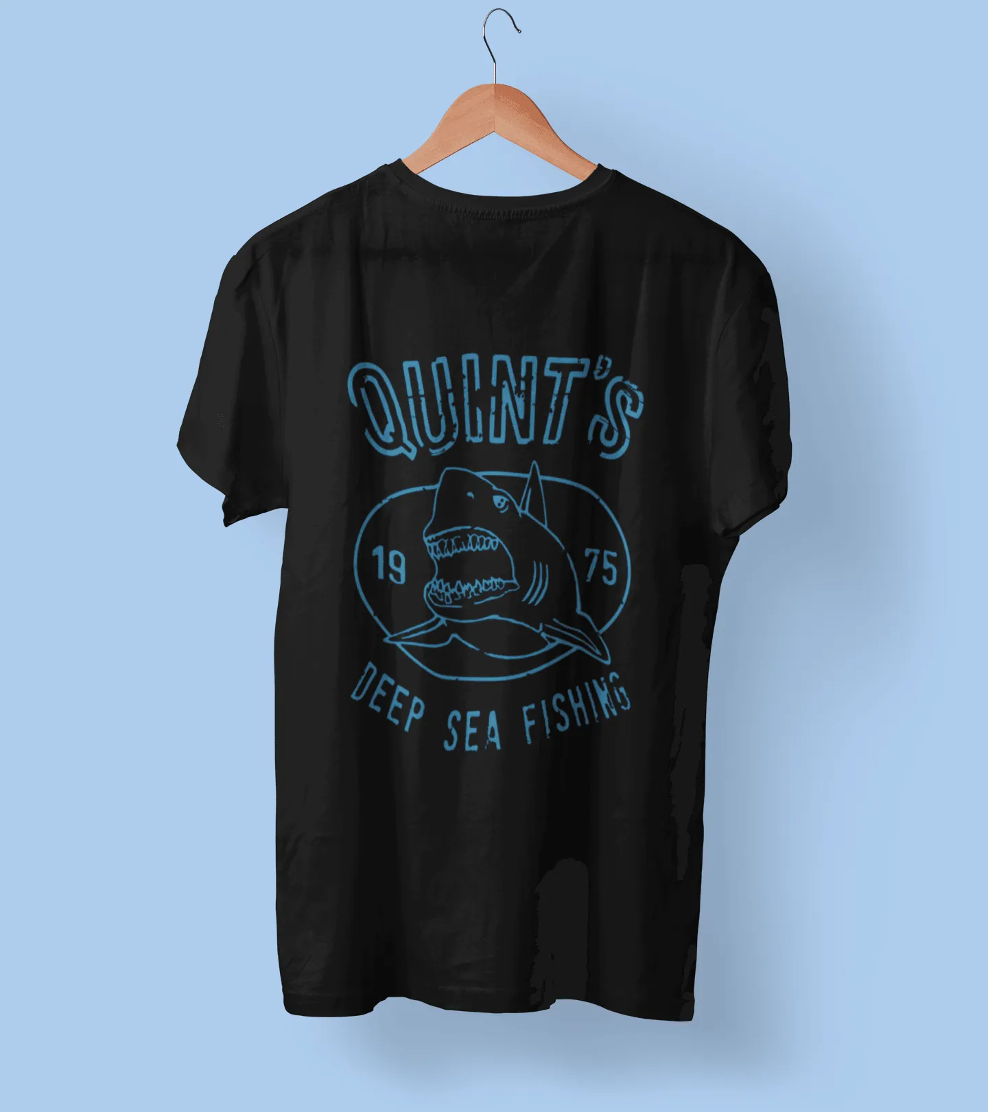Quints Deep Sea Fishing Shark Womens T-Shirt for Women