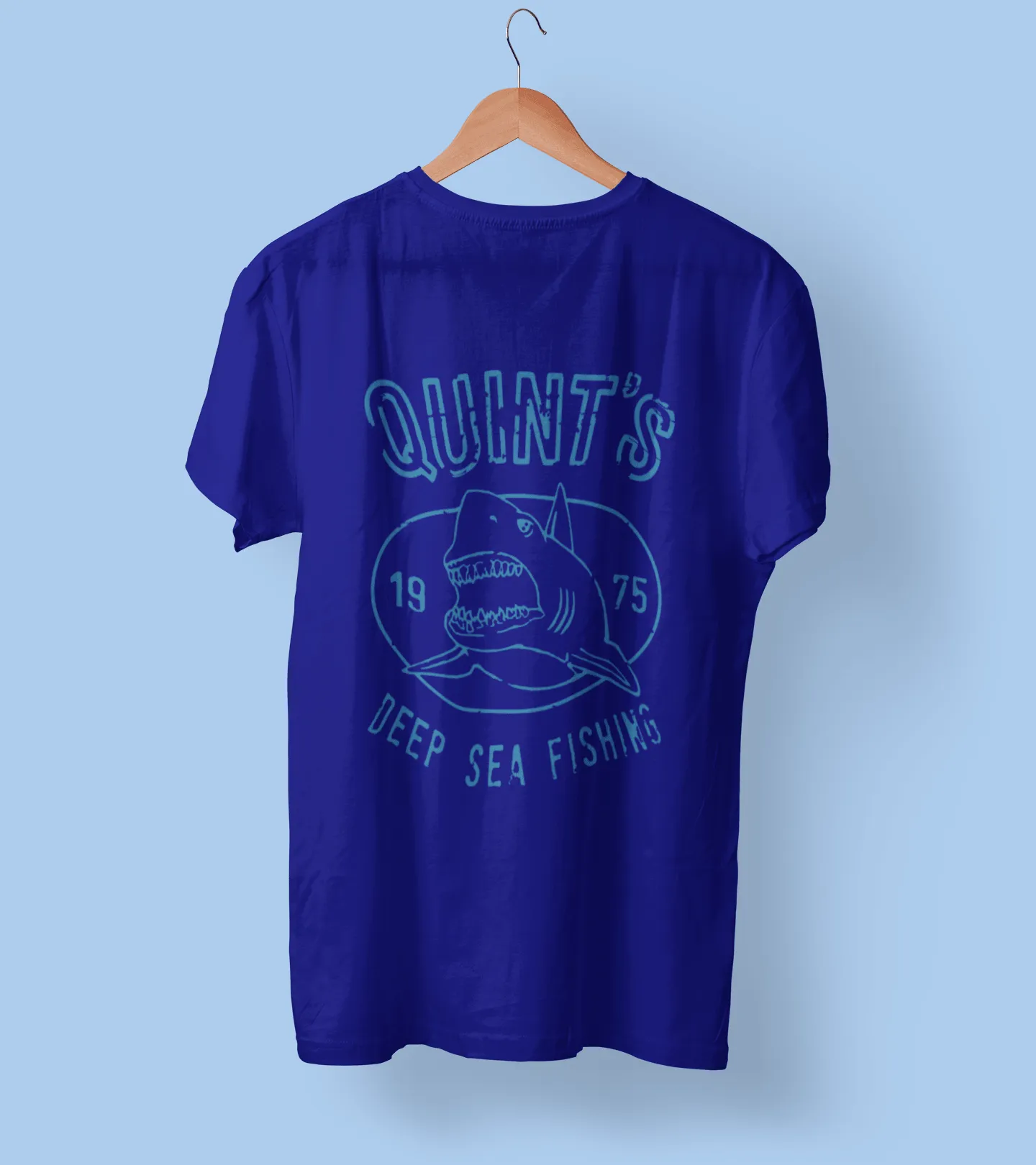 Quints Deep Sea Fishing Shark Womens T-Shirt for Women