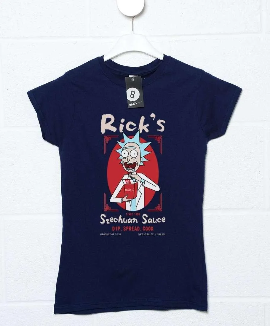 Rick's Szechuan Sauce Womens Fitted T-Shirt