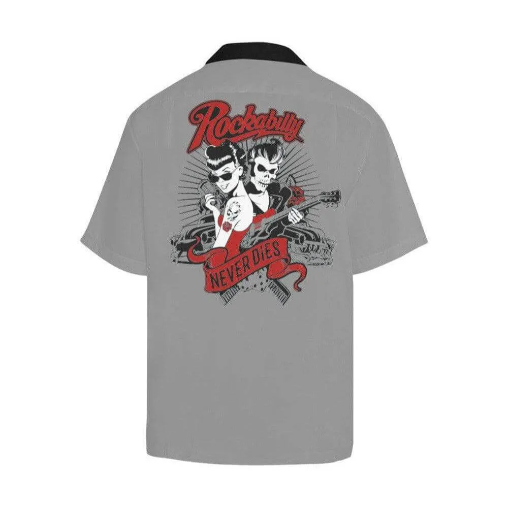 Rockabilly Never Dies Button Up Shirt