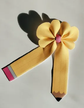 School Pencil Hair Bows