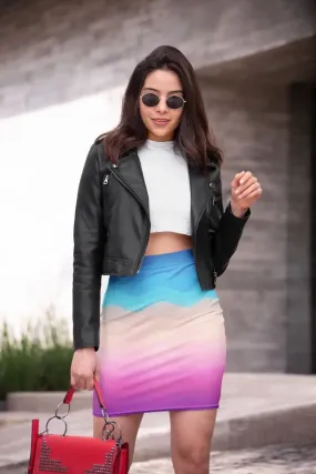 Simple Geometric Pattern 3 pt Poster Pencil Skirt