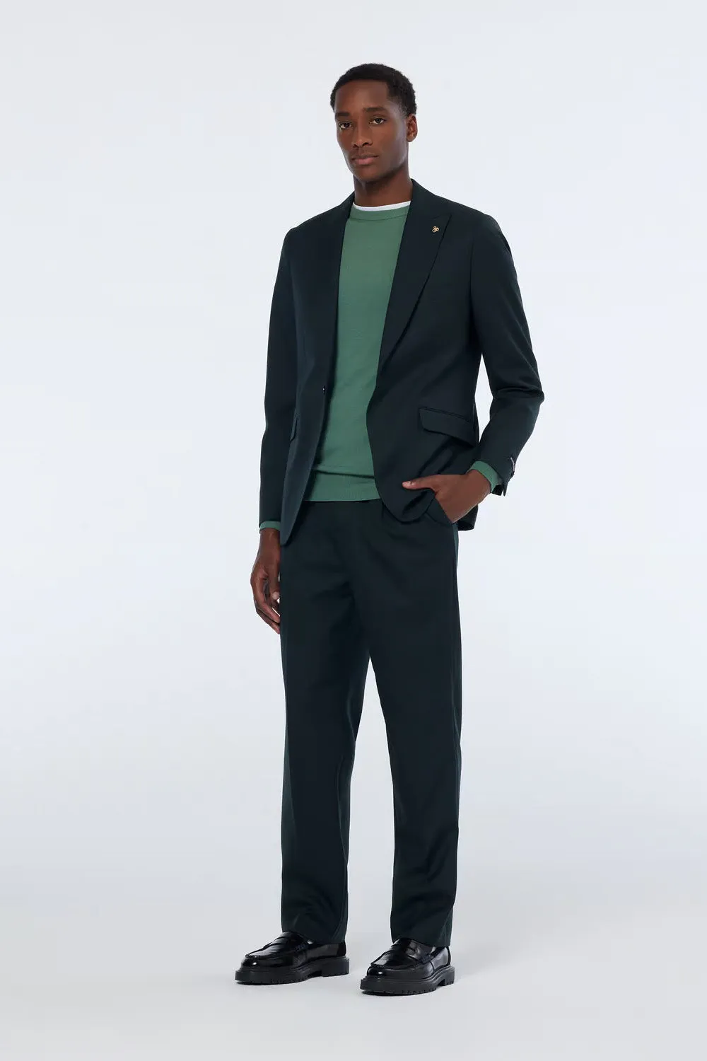 SINGLE BUTTON BLAZER Grachten Green