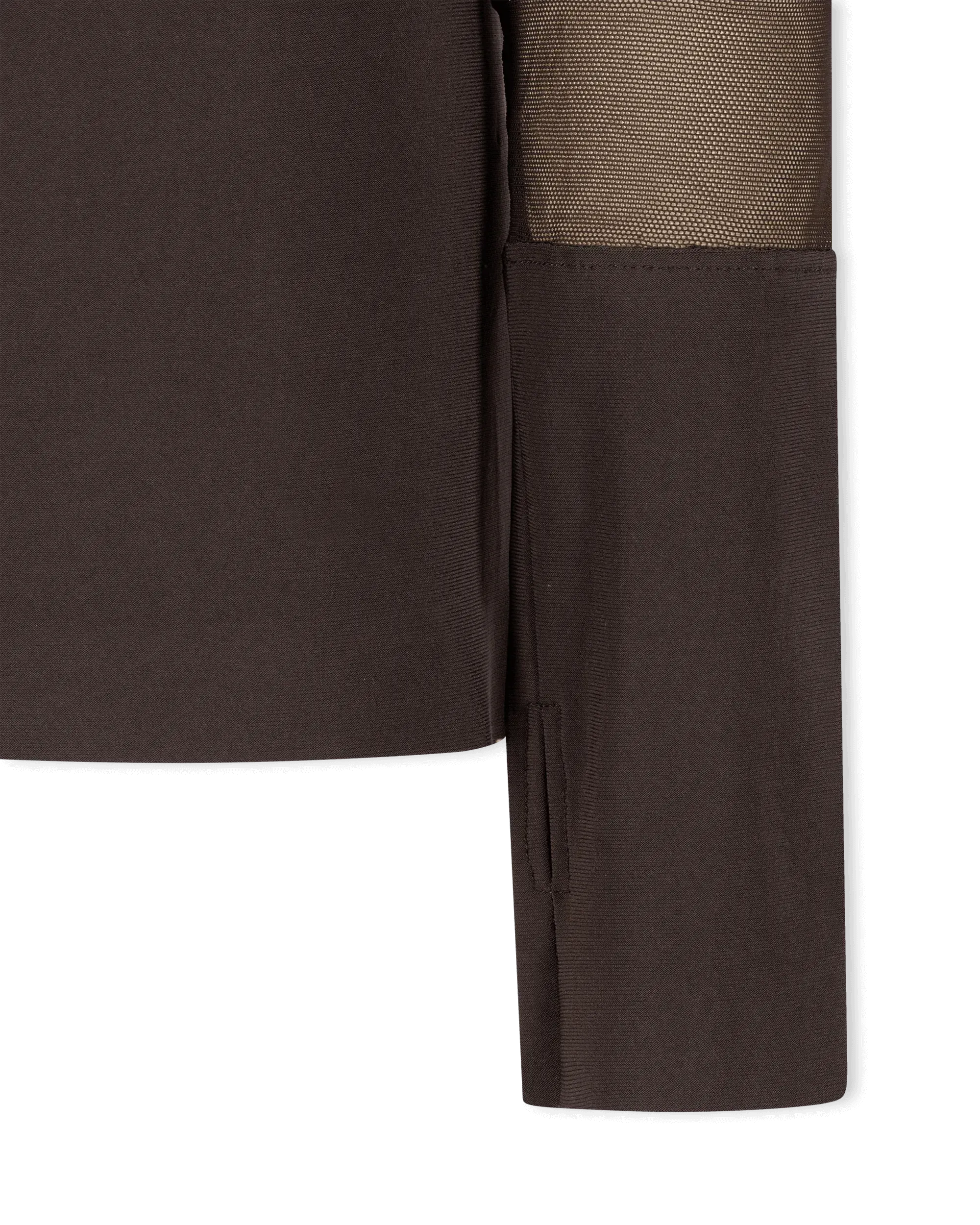 Spliced Long-Sleeve Top