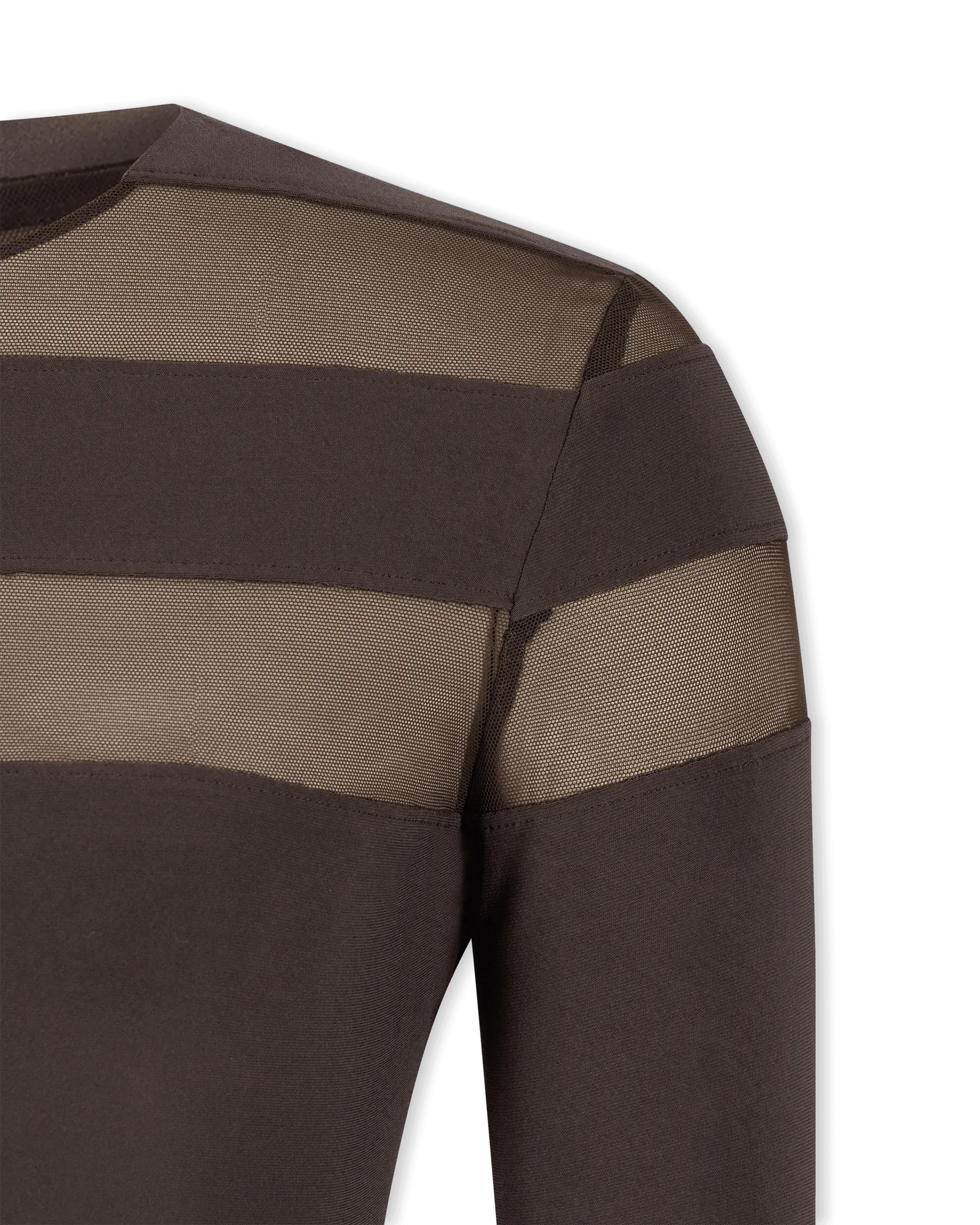 Spliced Long-Sleeve Top
