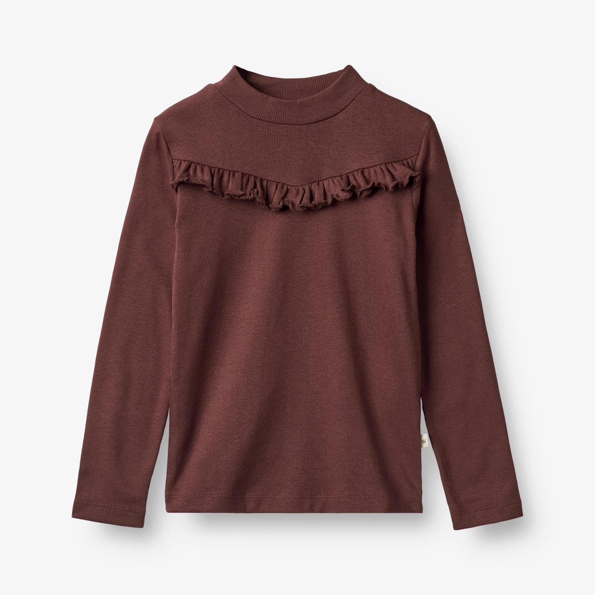 T-Shirt Rib LS Rosetta - aubergine