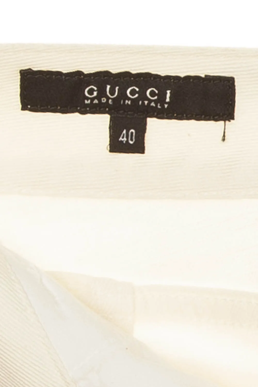 Tom Ford For Gucci - White Jean Pencil Skirt with Back Slit - IT 40