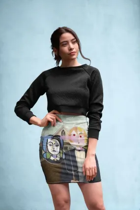 Venus and Mars Pencil Skirt