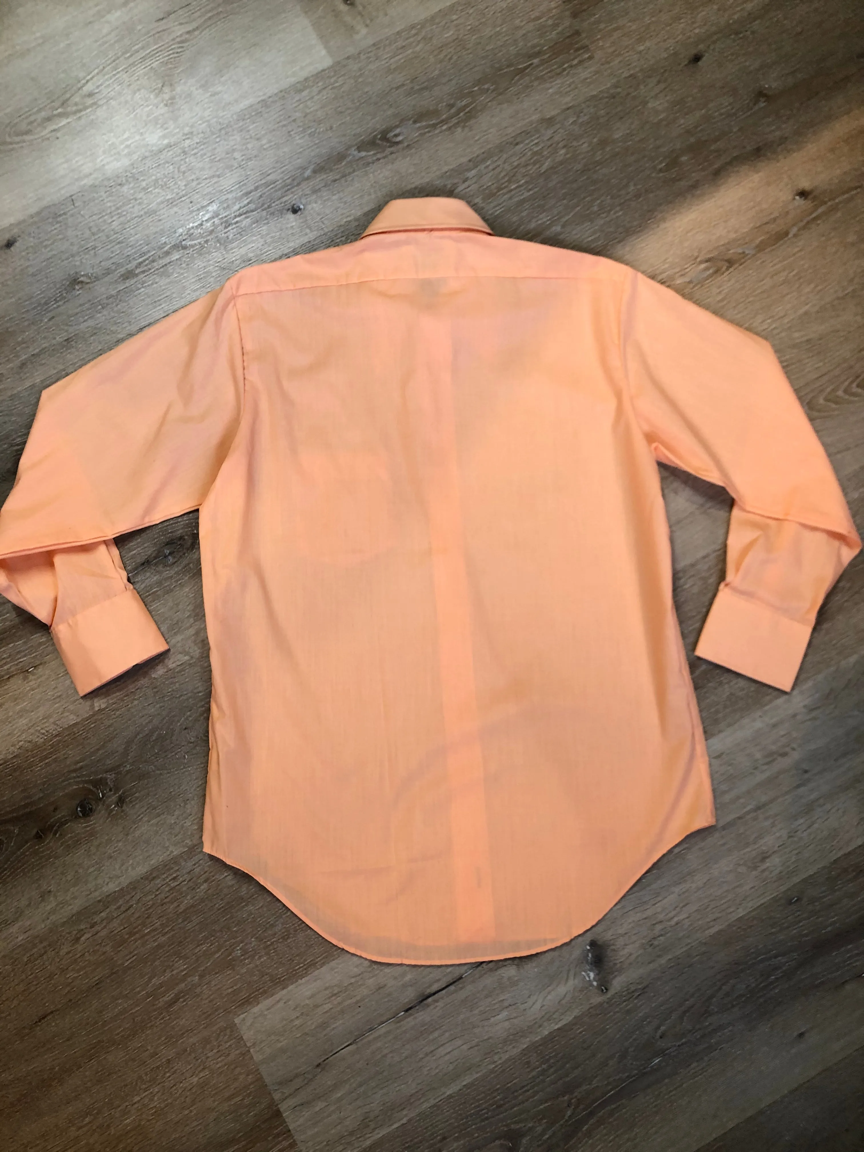 Vintage Gemini Salmon Button Up Shirt