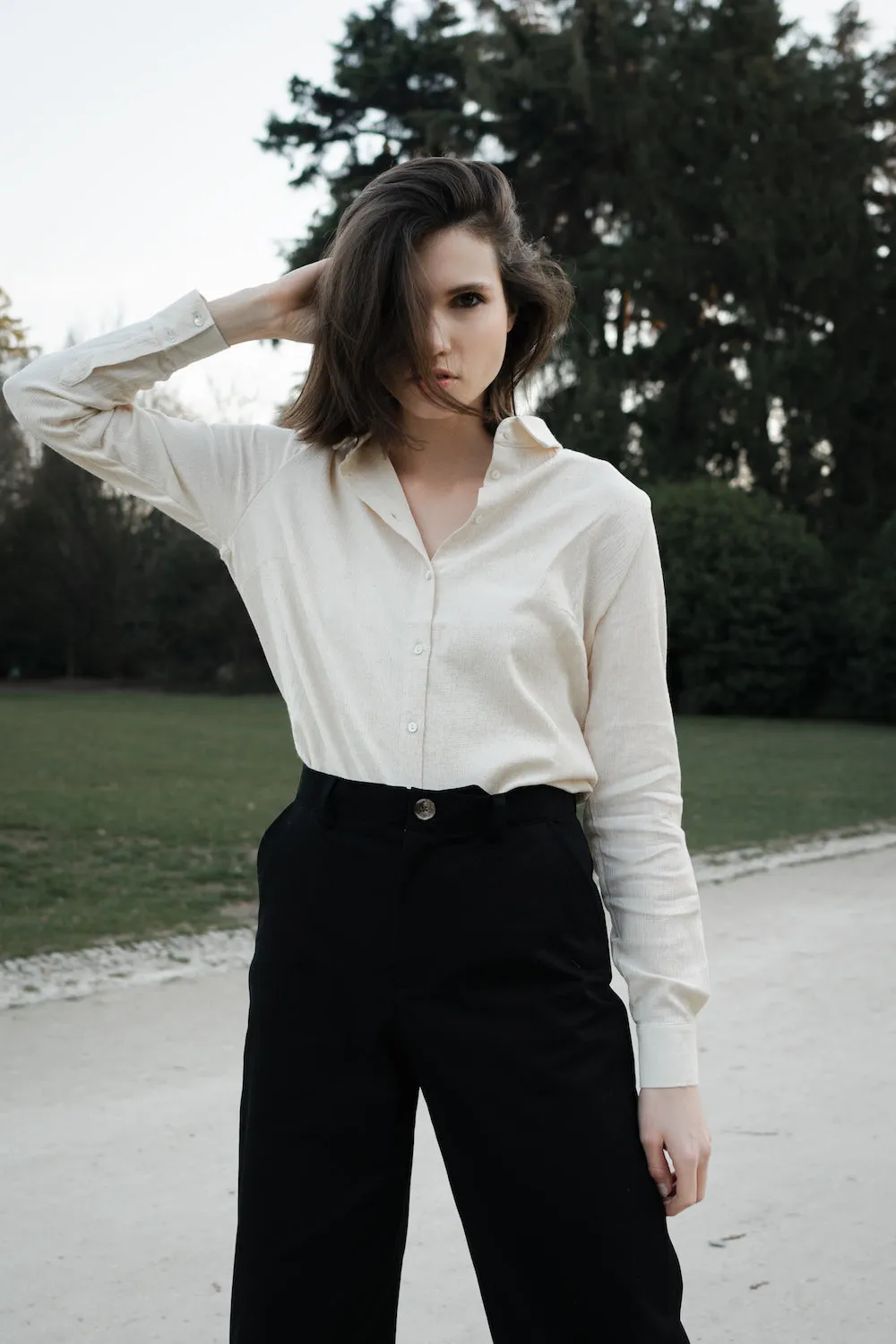 Wide Legged Trousers Black