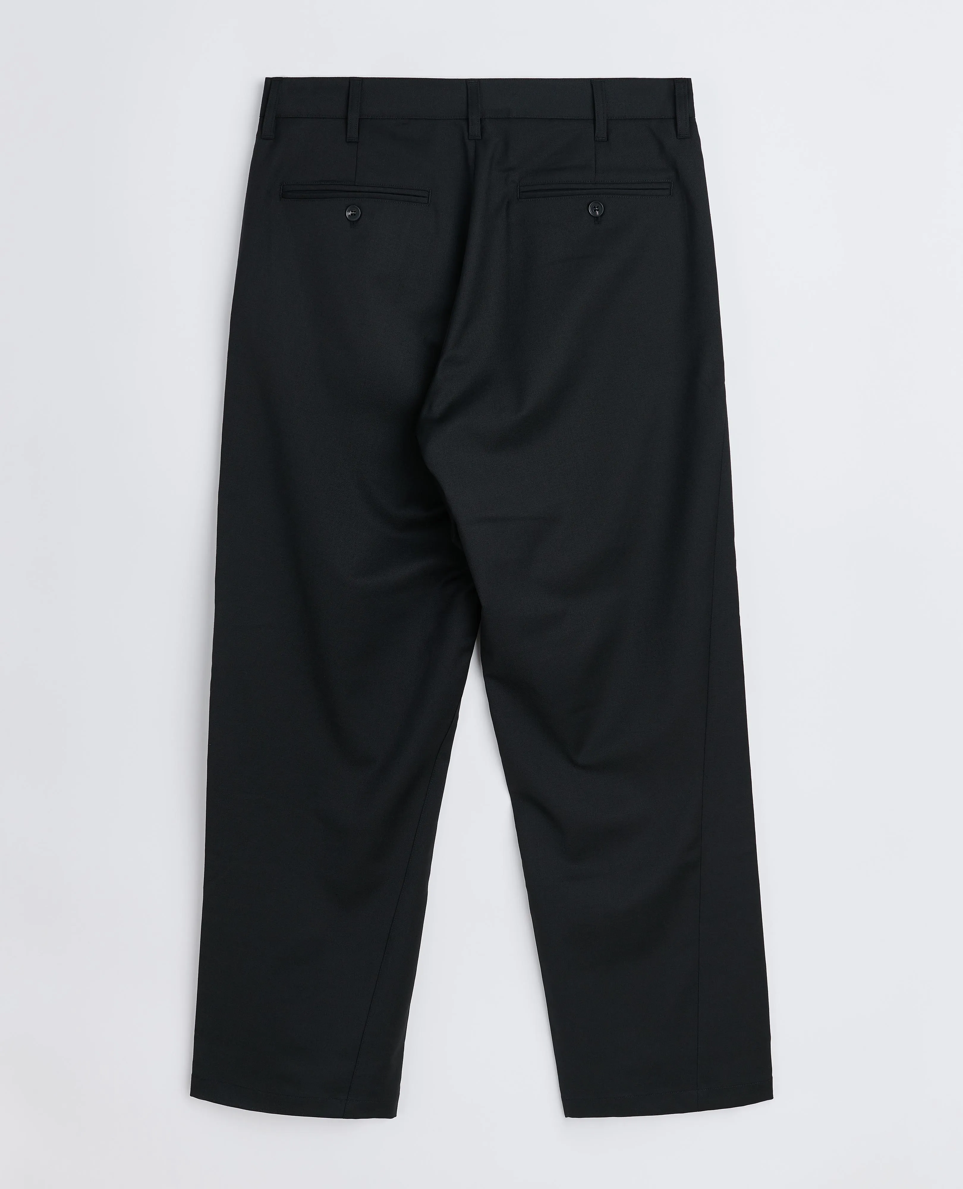 WIDE TWIST TROUSER . BLACK