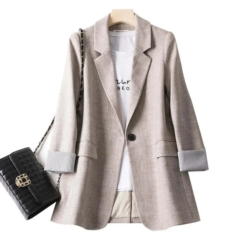 Women's Long Sleeve Casual Blazer: Tailored Fit, Versatile Style