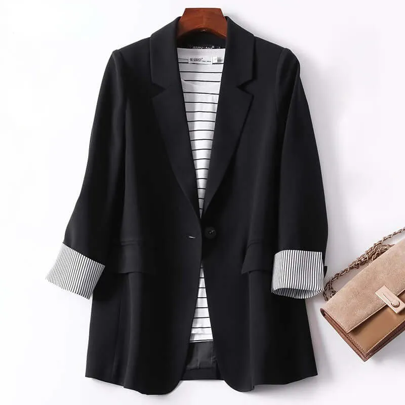 Women's Long Sleeve Casual Blazer: Tailored Fit, Versatile Style