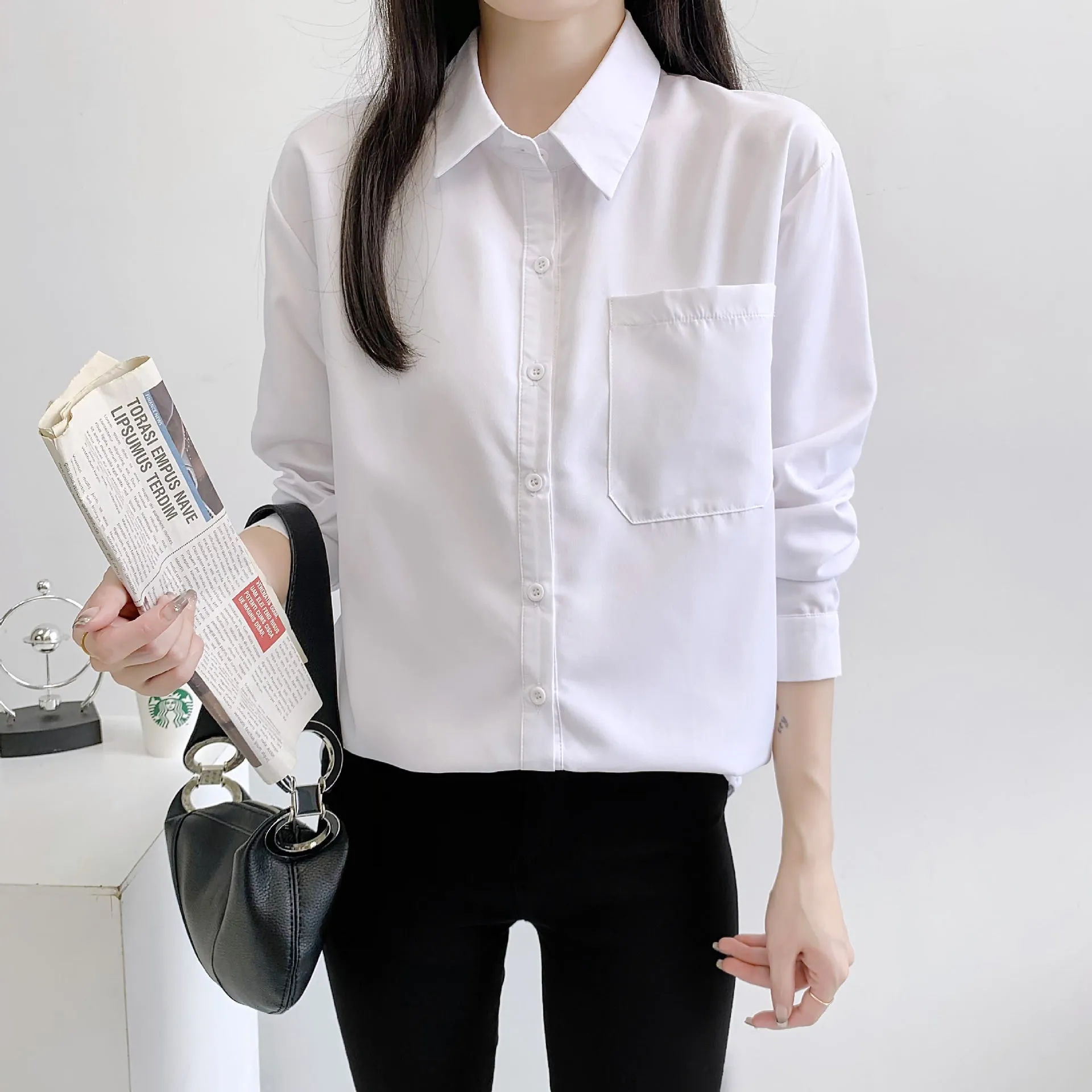 Women's Regular Long Sleeve Shirts & Blouses 379162